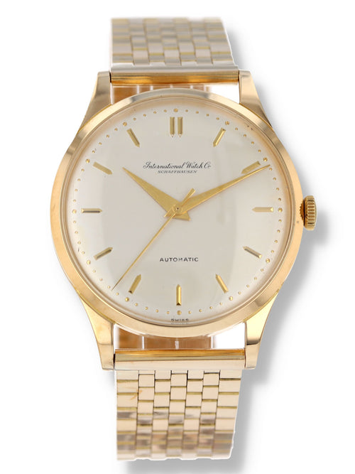 40998: IWC Vintage 1960's 18k Yellow Gold Wristwatch, Automatic, Size 36mm