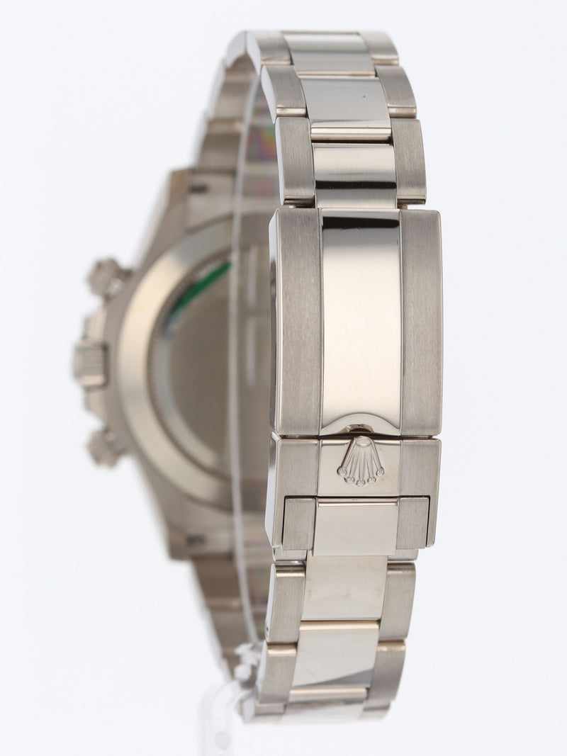 41155:Rolex 18k White Gold Daytona, Ref. 116509, Box and 2017 Card