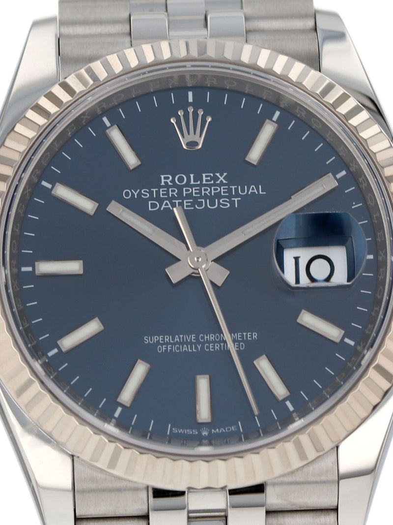 41050: Rolex Datejust 36, Ref. 126234, Full Set 2021 + 2025 CPO Card