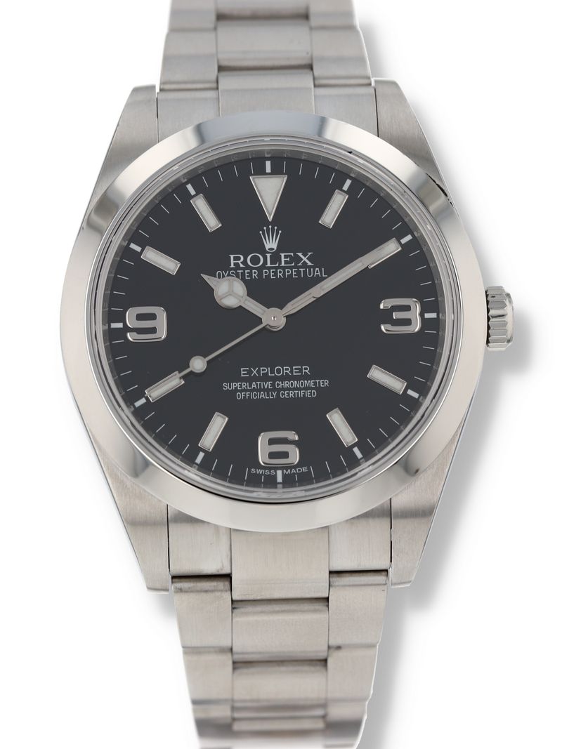 41109: Rolex Stainless Steel Explorer 39, Ref. 214270, 2012 Full Set
