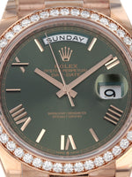 M41220: Rolex 18k Rose Gold Day-Date 40, Ref. 228345RBR, 2022 Full Set