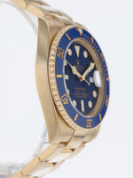 M38701: Rolex 18k Yellow Gold Submariner 40, Ref. 116618LB, Box and 2015 Card