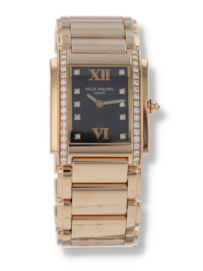 M38808: Patek Philippe 18k Rose Gold Lady Twenty-4, Ref. 4910/11R-001