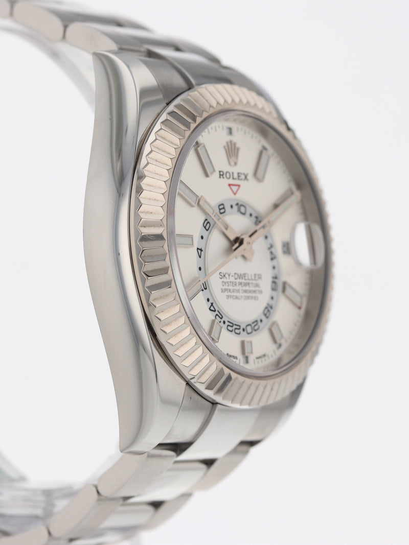 39112: Rolex Stainless Steel Sky-Dweller, Ref. 326934, Box and 2020 Card