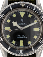 M39486: Tudor Vintage Marine National Submariner, Ref. 7016, Circa 1974 with History Papers