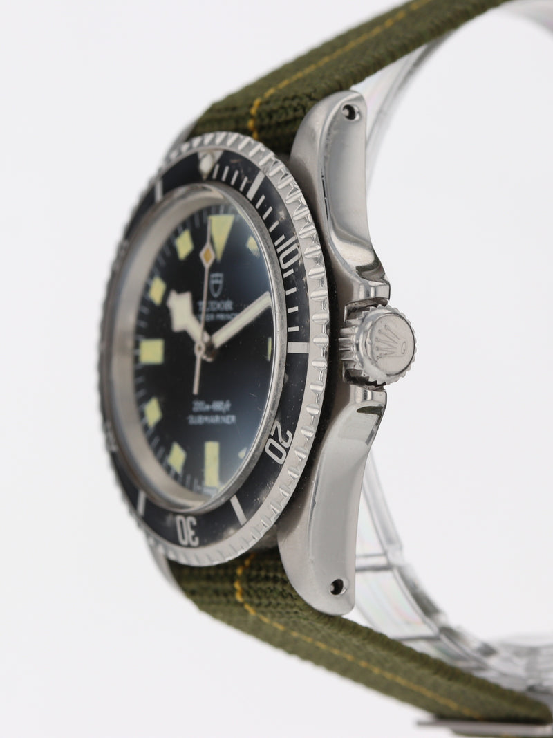 M39486: Tudor Vintage Marine National Submariner, Ref. 7016, Circa 1974 with History Papers