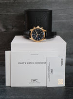 M39599: IWC 18k Rose Gold Pilot's Chronograph 42mm, Ref. IW371713, 2008 Full Set