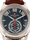 M39666: Patek Philippe 18k White Gold Annual Calendar Chonograph, Ref. 5960G, Box and 2018 Papers