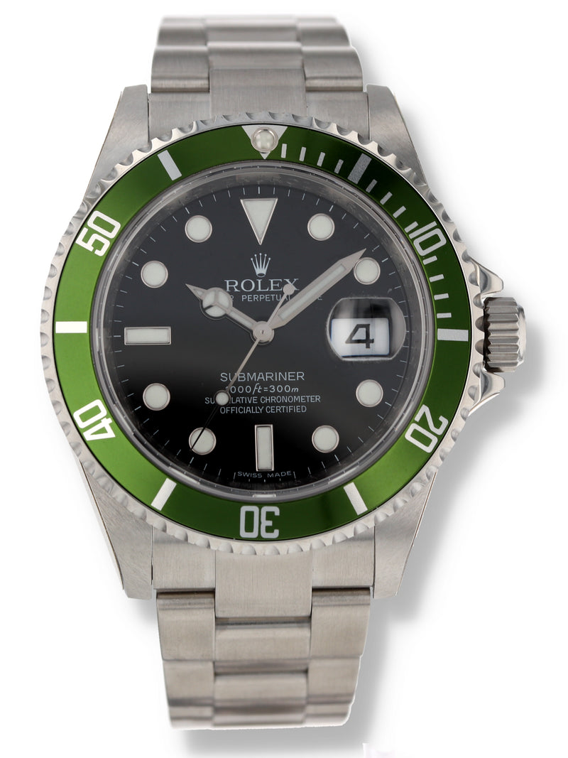 M39727: Rolex Submariner "Kermit", Ref. 16610V, Box and 2020 Card, NEW OLD STOCK FULLY STICKERED