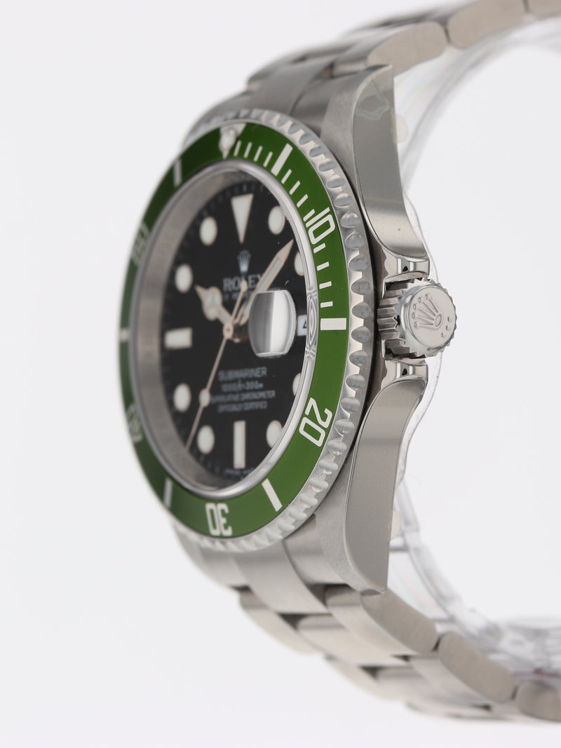 M39727: Rolex Submariner "Kermit", Ref. 16610V, Box and 2020 Card, NEW OLD STOCK FULLY STICKERED