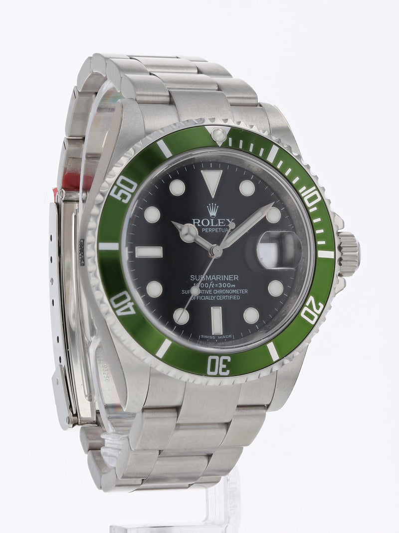 M39727: Rolex Submariner "Kermit", Ref. 16610V, Box and 2020 Card, NEW OLD STOCK FULLY STICKERED