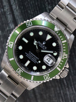 M39727: Rolex Submariner "Kermit", Ref. 16610V, Box and 2020 Card, NEW OLD STOCK FULLY STICKERED