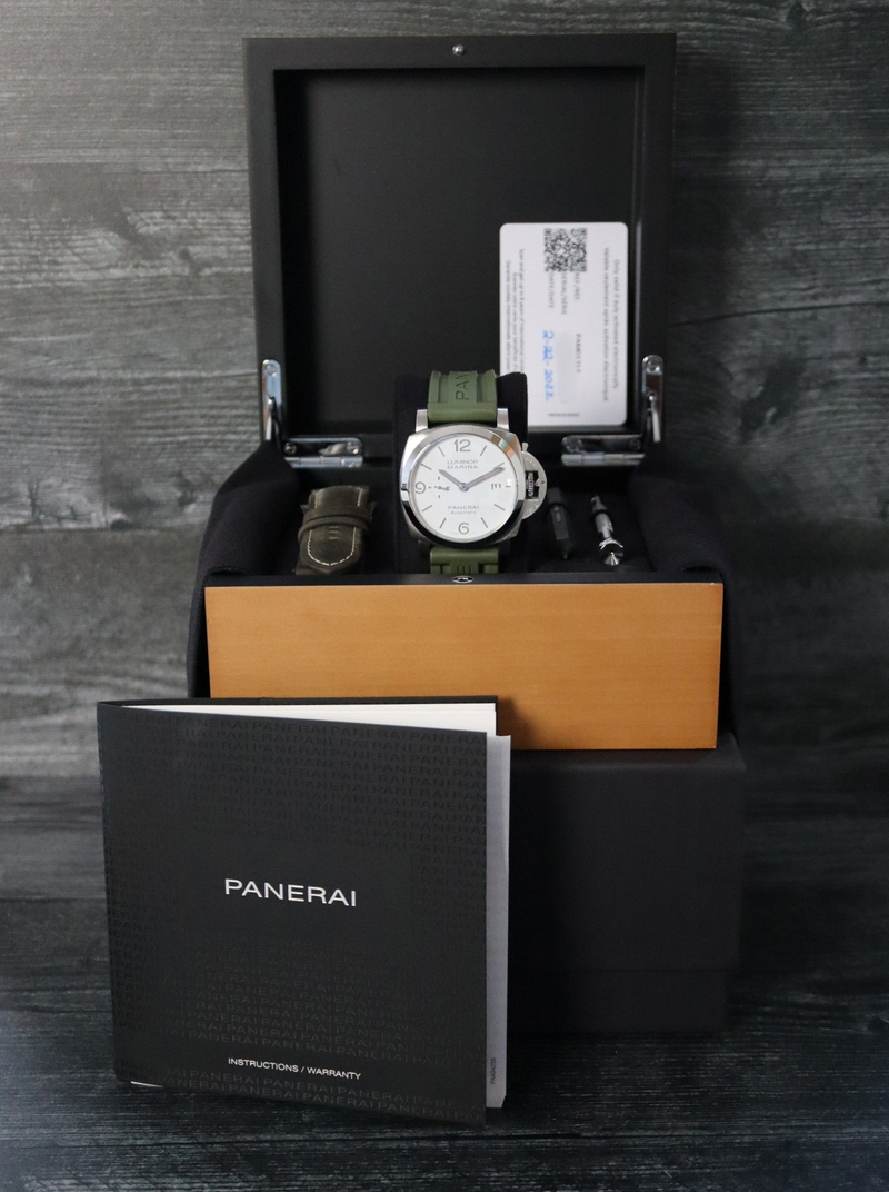 M39912: Panerai Luminor Marina, Ref. PAM01314, Box and 2022 Card