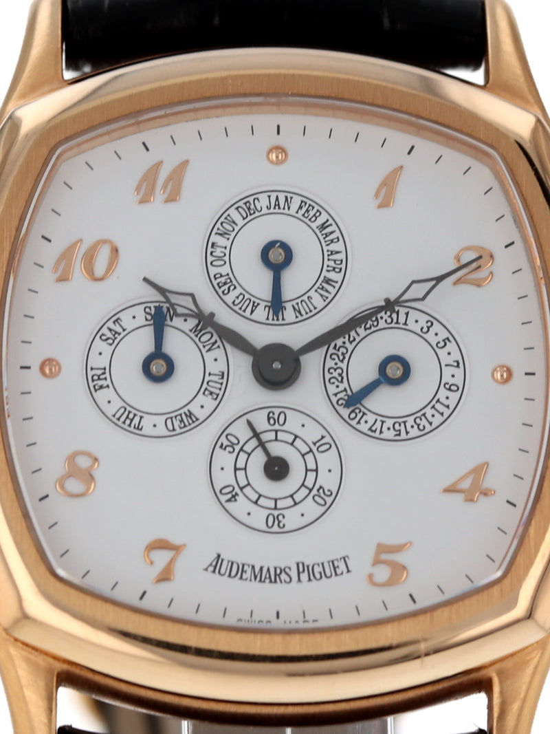 M40000: Audemars Piguet "John Schaeffer" 18k Rose Gold Triple Calendar, Ref. 25870OR