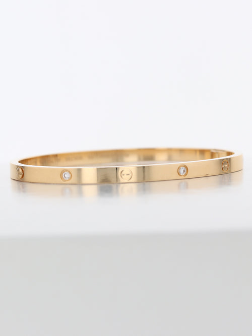 M40088: Cartier 18k Yellow Gold Small Love Bracelet, Size 16. Box and 2023 Papers.