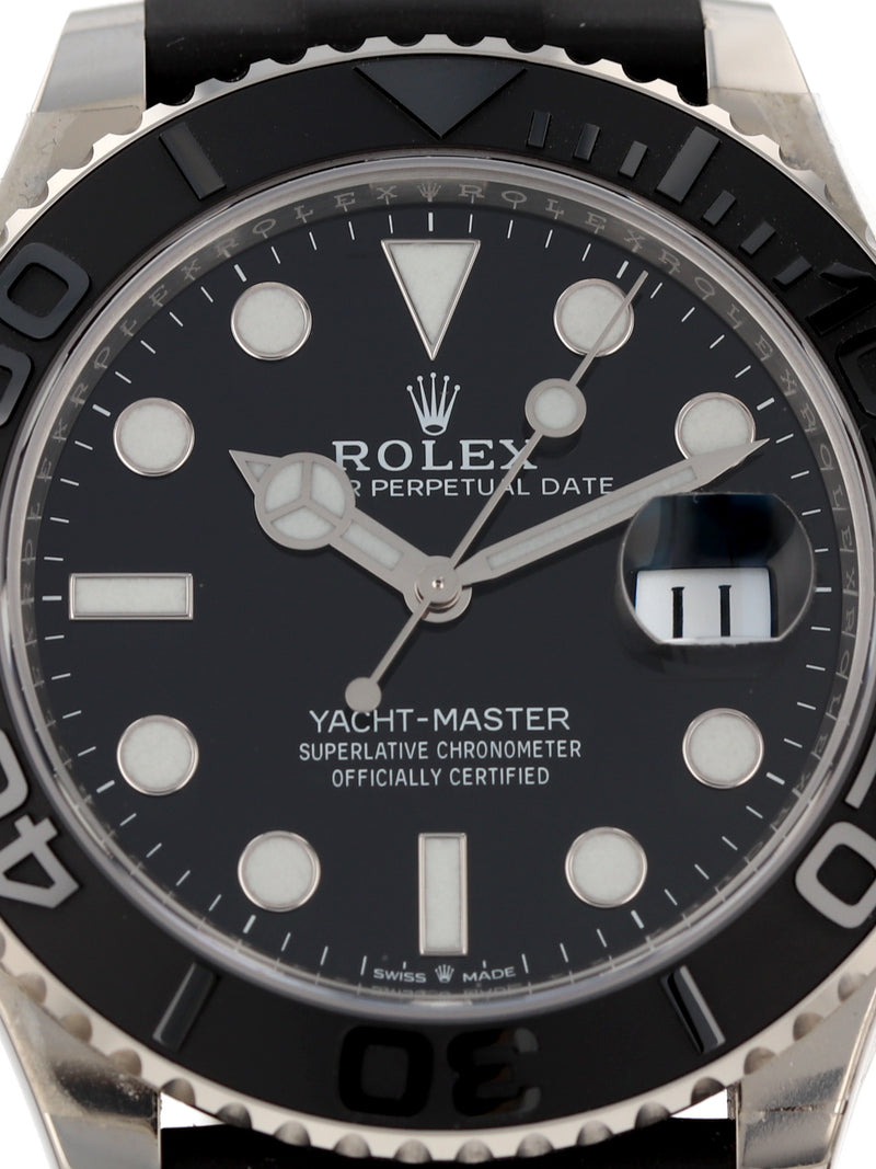 M40108: Rolex 18k White Gold Yacht-Master 42, Ref. 226659, 2022 Full Set