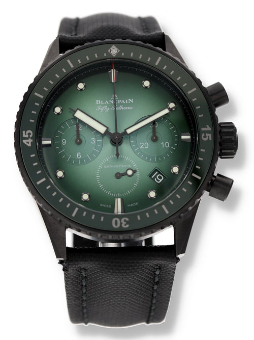 M40171: Blancpain Fifty Fathoms Bathyscaphe Chronographe Flyback, Ref. 5200-0153-52A, Box and 2021 Card