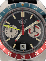 M40238: Heuer Autavia Vintage GMT, Manual, Rare Reference 741.603, Circa 1975