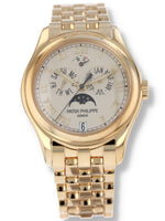 M40284: Patek Philippe 18k Yellow Gold Annual Calendar, Ref. 5036/1J-001, Patek Box and 2025 Service Paperwork