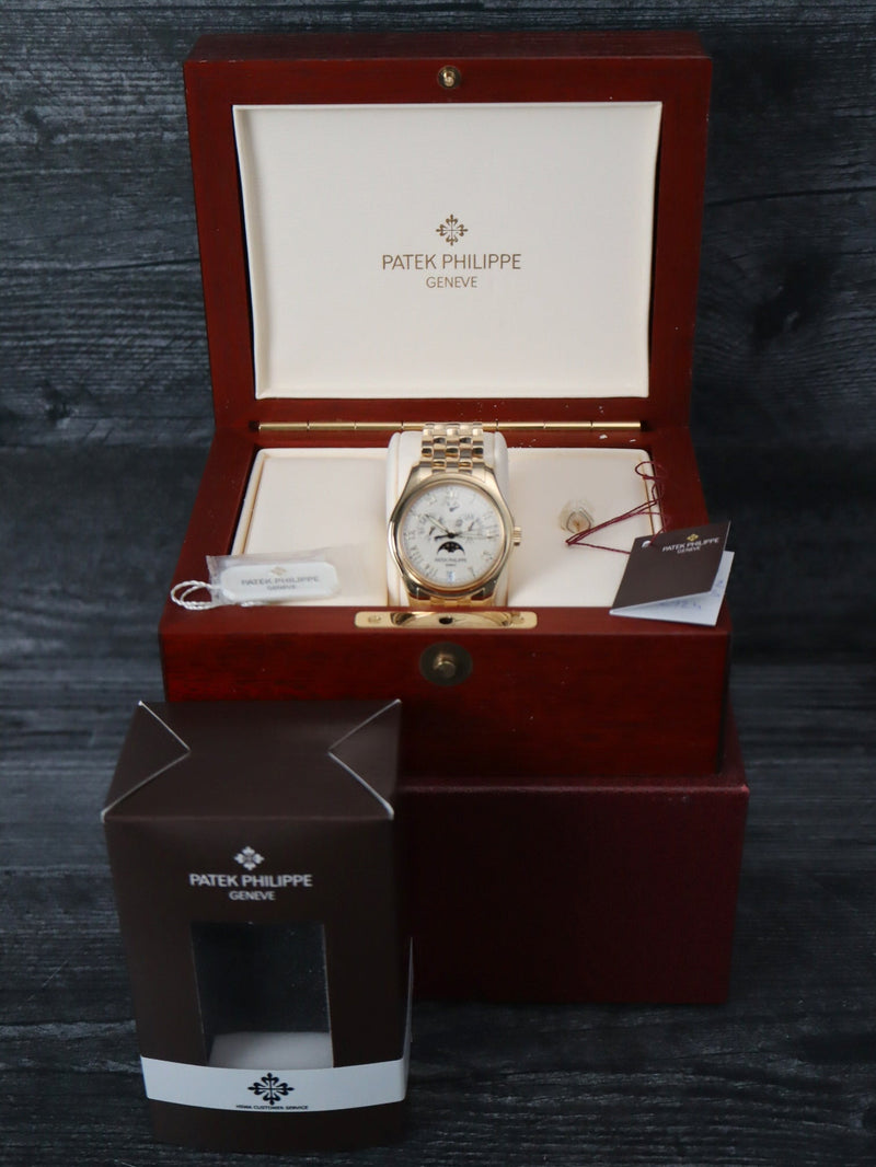 M40284: Patek Philippe 18k Yellow Gold Annual Calendar, Ref. 5036/1J-001, Patek Box and 2025 Service Paperwork