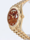 M40426: Rolex 18k Yellow Gold Day-Date, "Carnelian" Dial, Ref. 128238, 2023 Full Set