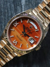 M40426: Rolex 18k Yellow Gold Day-Date, "Carnelian" Dial, Ref. 128238, 2023 Full Set