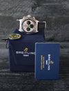 M40478: Breitling Chronomat B01 42, Ref. AB0134101G1A1, Box and Booklet, Unworn Steel Bracelet