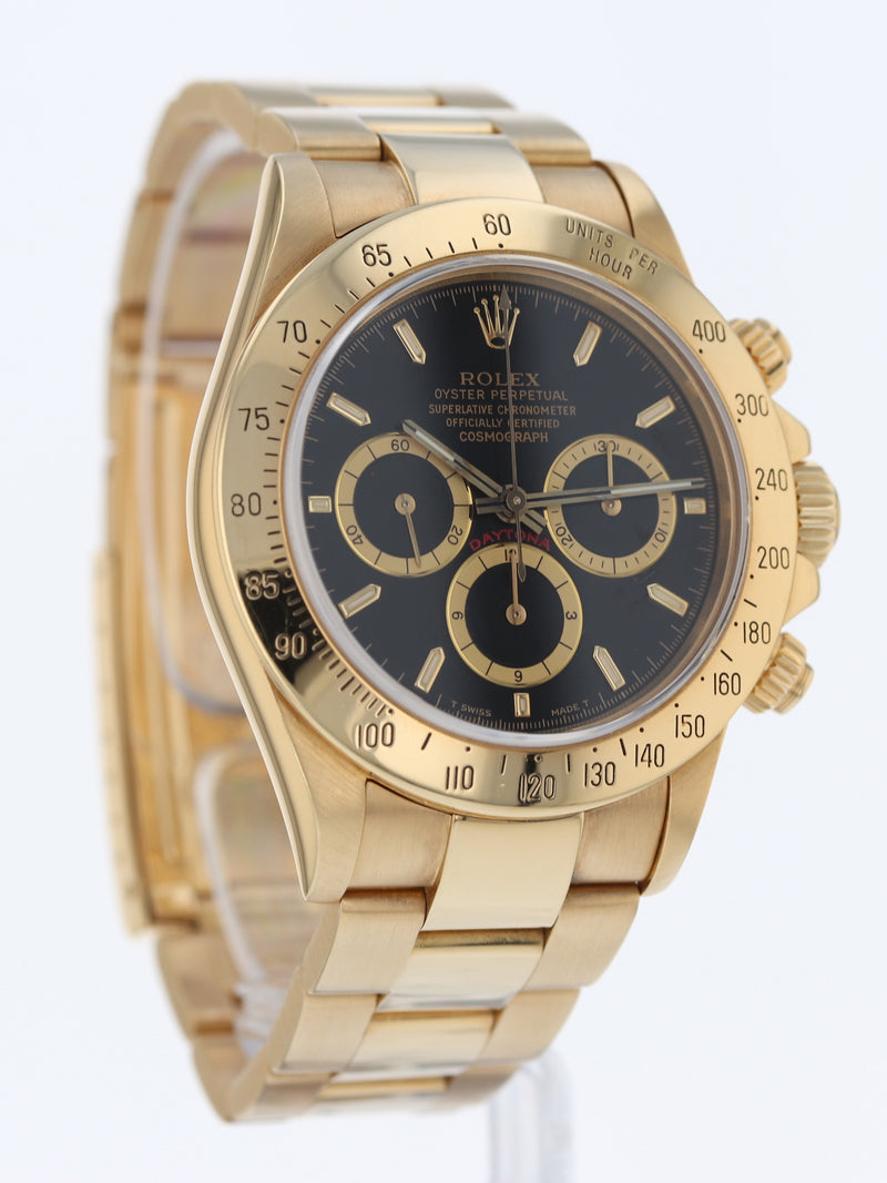 M40586: Rolex 18k Yellow Gold "Zenith" Daytona, Ref. 16528, Circa 1991