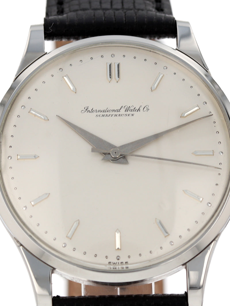 M40623: IWC Vintage 1950's Stainless Steel Wristwatch, Manual, Size 35mm