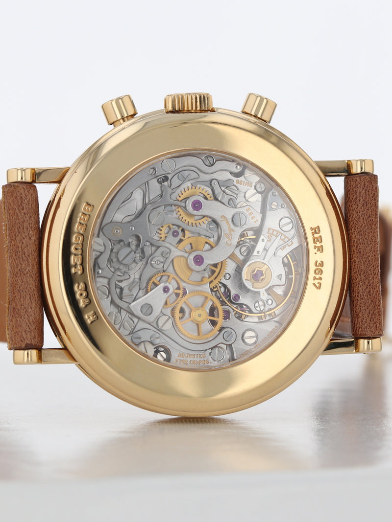 M41034: Breguet 18k Classique Perpetual Calendar Chronograph, Ref. 3617, Box and Papers