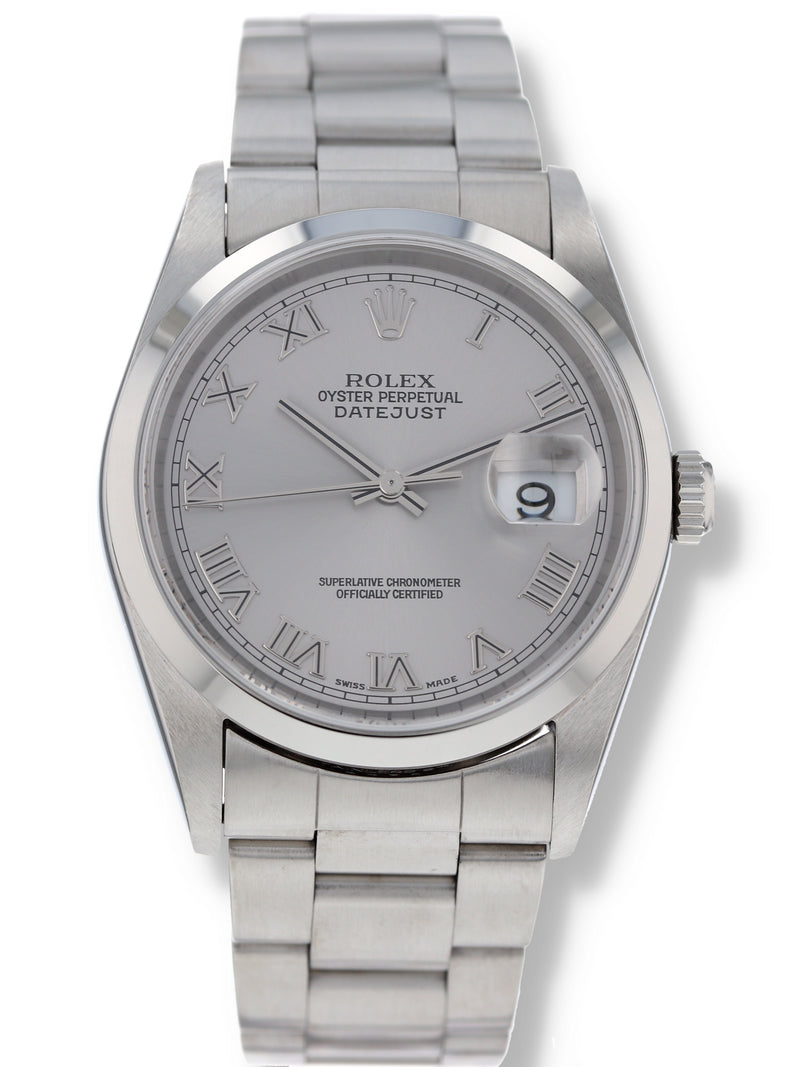 M41120: Rolex Datejust 36, Ref. 16200, Box and Papers 2002