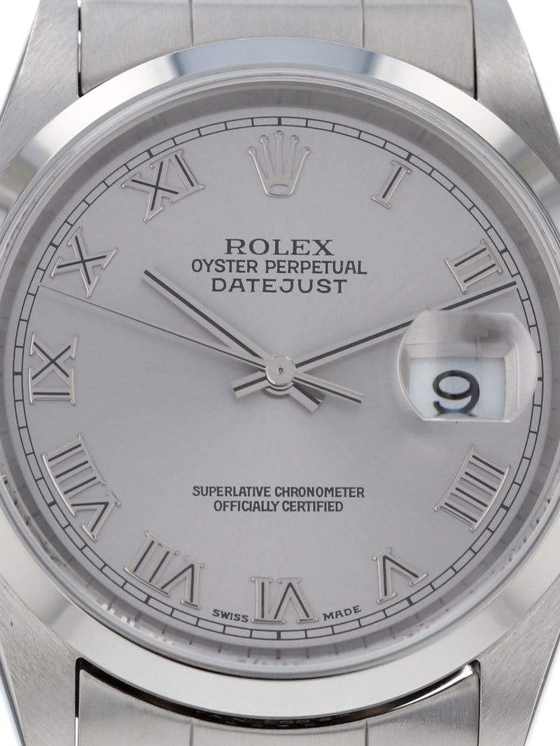 M41120: Rolex Datejust 36, Ref. 16200, Box and Papers 2002