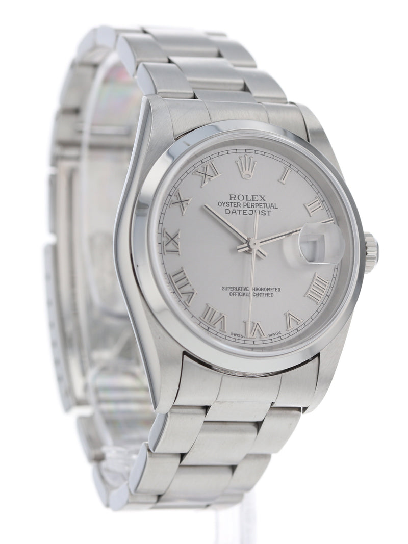 M41120: Rolex Datejust 36, Ref. 16200, Box and Papers 2002