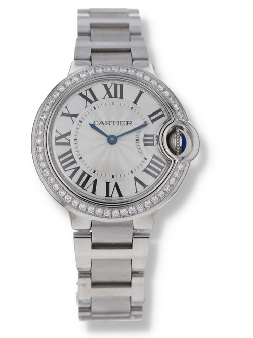 M41260: Cartier Medium Ballon Bleu 33mm, Quartz, Box and Papers
