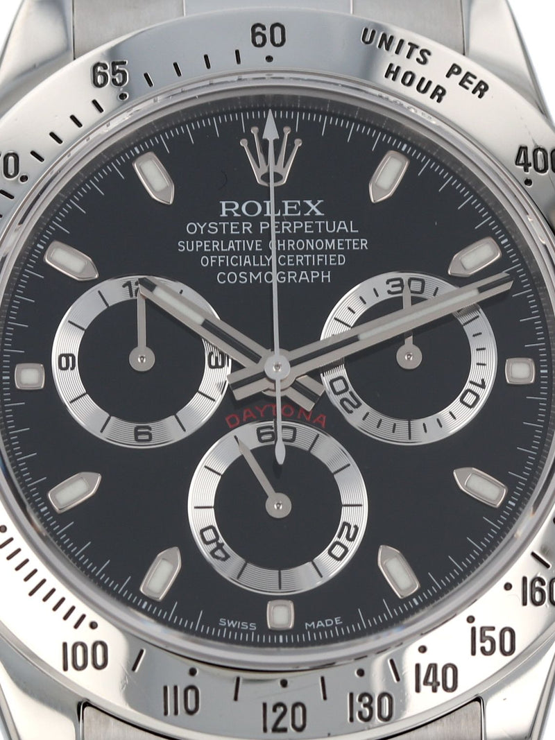 41136: Rolex Daytona, Ref. 116520, Circa 2010. Rolex Box and 2021 Service Card
