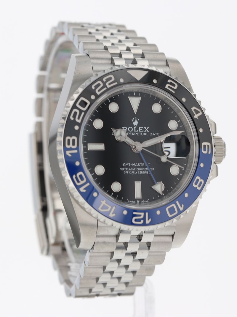 41153: Rolex GMT-Master II "Batgirl", Ref. 126710BLNR, 2022 Full Set NEW OLD STOCK