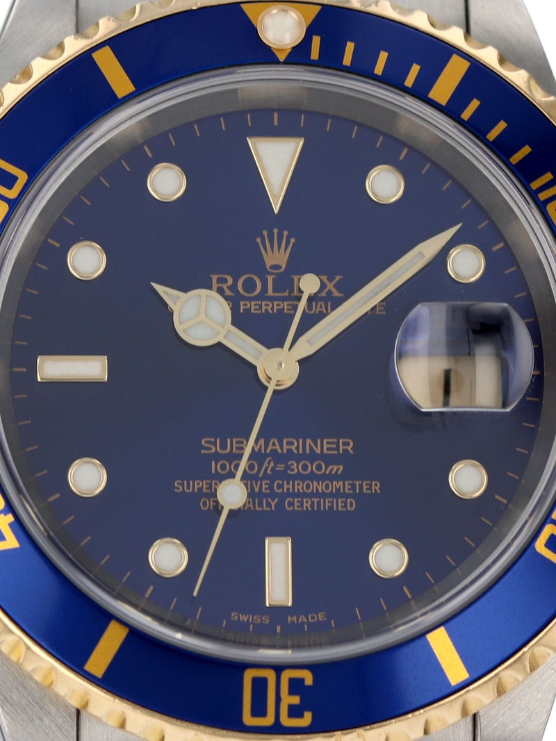 41118: Rolex Submariner 40, Ref. 16613, 2025 Rolex Service Card