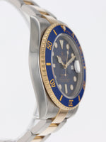 41178: Rolex Submariner 40, Ref. 116613LB, 2014 Full Set + 2024 Rolex Service Card