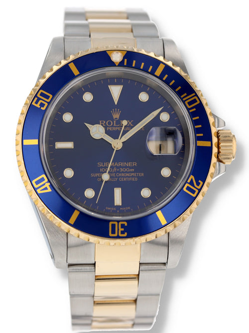 41118: Rolex Submariner 40, Ref. 16613, 2025 Rolex Service Card