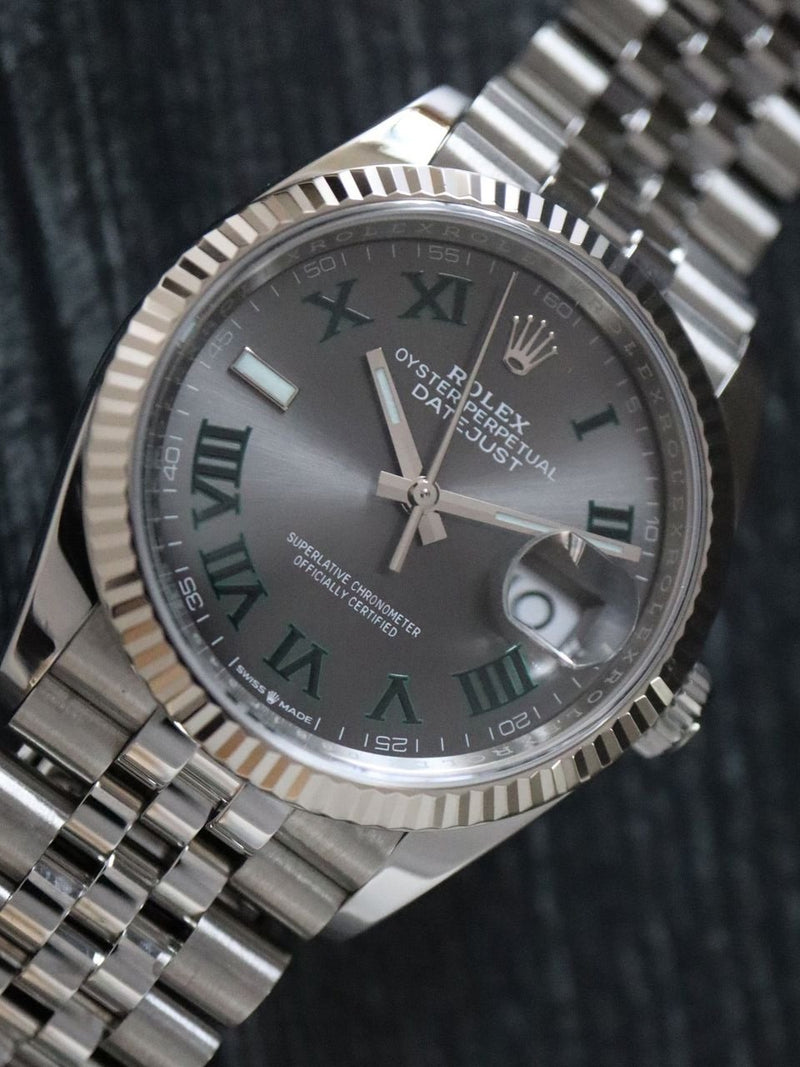 40331: Rolex Datejust 36, "Wimbledon" Dial, Ref. 126234, 2023 Full Set