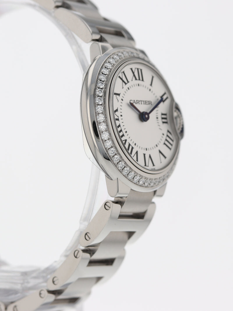 39870: Cartier Ladies Ballon Bleu, Quartz, Size 28mm, W4BB0015 2023 Full Set