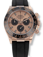 P5900: Rolex 18k Rose Gold Daytona, Ref. 116519LN, Box and 2021 Card