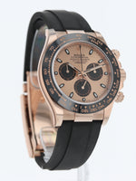 P5900: Rolex 18k Rose Gold Daytona, Ref. 116519LN, Box and 2021 Card