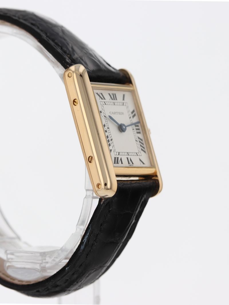 41128: Cartier 18k Small Tank Louis, Quartz, Ref. 86601