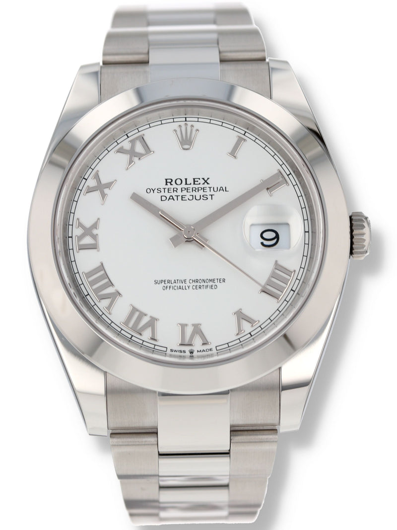 41217: Rolex Datejust 41, Ref. 126300, 2025 Full Set, UNWORN
