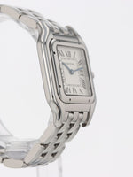 J41080: Cartier Stainless Steel Medium Panther, WSPN0007, Box and Card