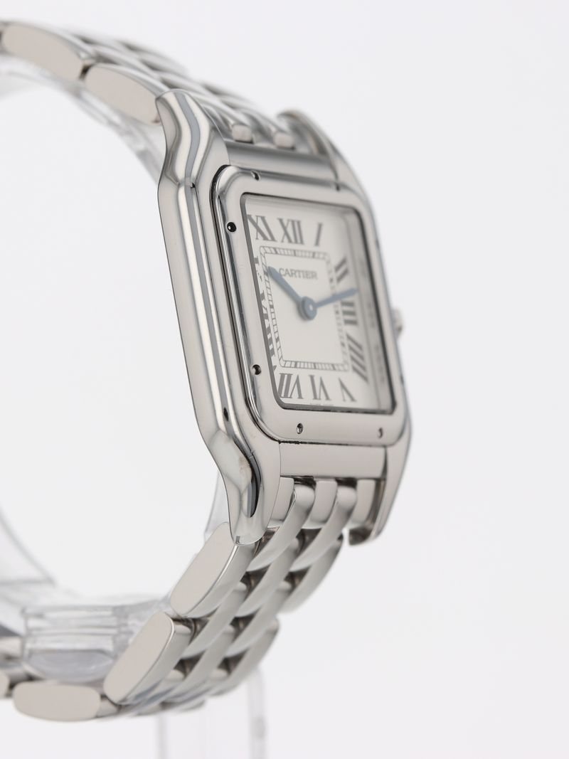 J41080: Cartier Stainless Steel Medium Panther, WSPN0007, Box and Card