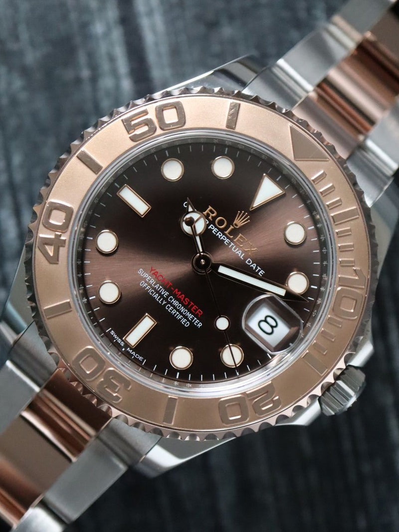 40929: Rolex Mid-Size Yacht-Master 37, Ref. 268621, Box and 2018 Card