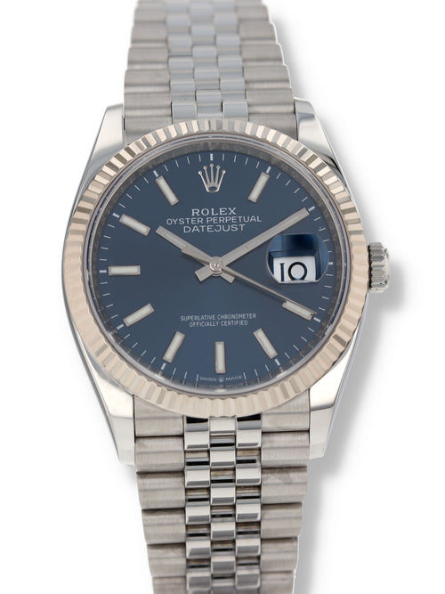 41050: Rolex Datejust 36, Ref. 126234, Full Set 2021 + 2025 CPO Card