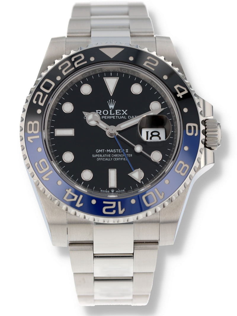 (T) 40933: Rolex GMT-Master II "Batman", Ref. 126710BLNR, Box and 2024 Card